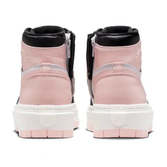 VALENTINE NIKE Womens Air Jordan 1 Elevate High Black in Atmosphere White Sail 8 - Picture 11 of 16
